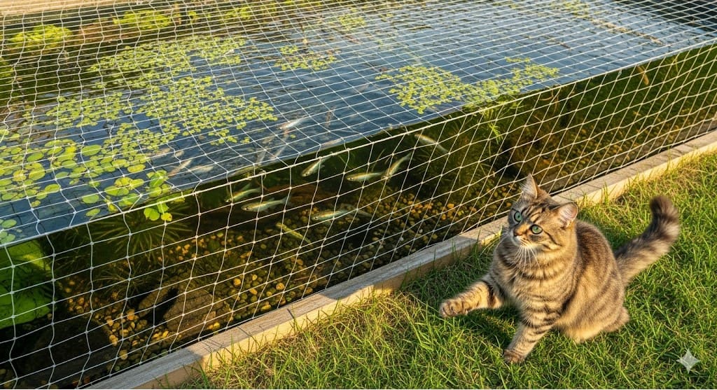 屋外（ビオトープ）でのメダカ飼育対策