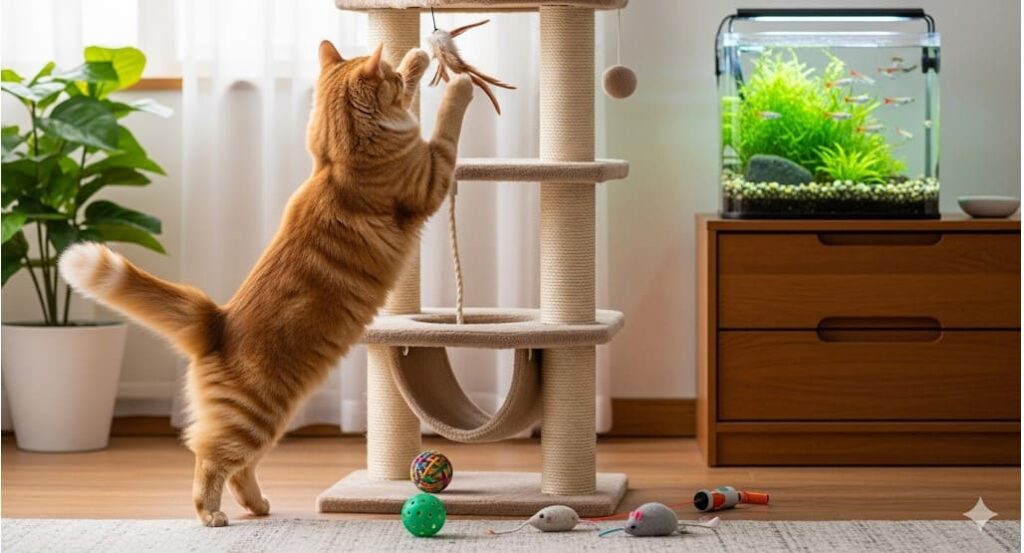 猫とメダカの共存アイデア