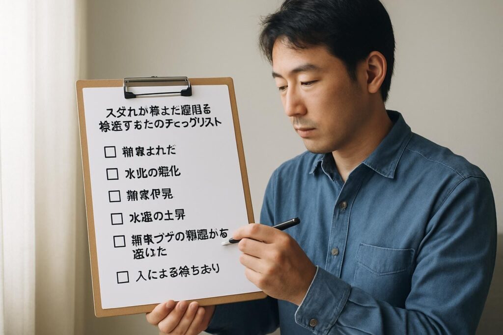 めだかが消えた原因 特定のためのチェックリスト